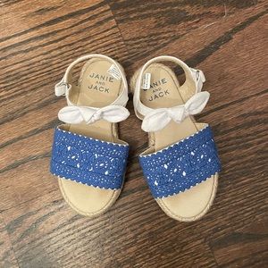 Janie and Jack espadrille sandals, size 5